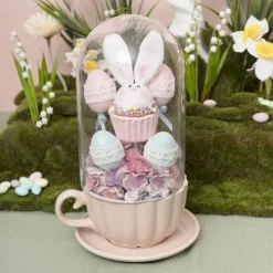Lace Easter Egg Pick Pack 2 Blue (4x30cmH)