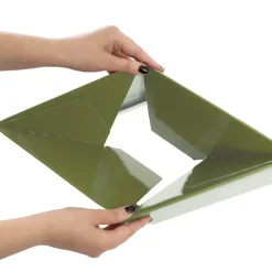 Large Posy Box Autolock Base Pack 10 Moss Green (22x14cmH)