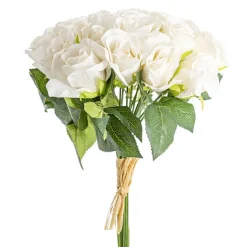 Lavina Rose Bud Bouquet 18 Heads Nude Beige (33cmH)