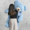 Liam Soft Giant Teddy Bear Blue (130cmHT/90cmST)