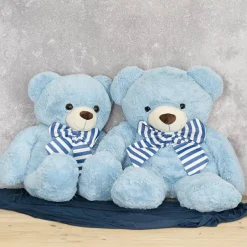 Liam Soft Giant Teddy Bear Blue (130cmHT/90cmST)