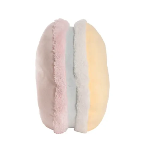 Macaron Cookie Squish Pillow Plush Puff Pink (30cmD)