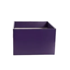 Medium No.6 Posy Box Autolock Base Pk10 Violet (16x12cmH)
