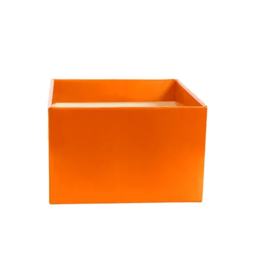 Medium No.6 Posy Box Autolock Base Pk10 Orange (16x12cmH)