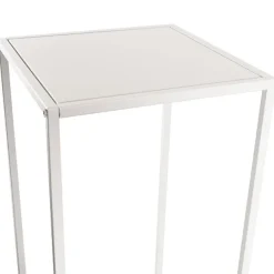 Metal Centrepiece Flower Table Stand KD White (20x20x80cmH)