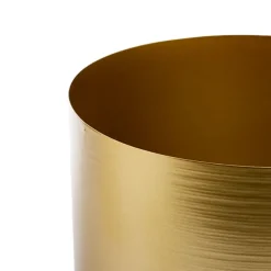 Metal Pot Round Brass Gold (30x24cmH)