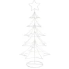 Metal Star Table Top Tree White (30x60cmH)
