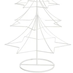Metal Star Table Top Tree White (30x60cmH)