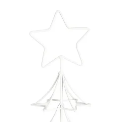 Metal Star Table Top Tree White (30x60cmH)
