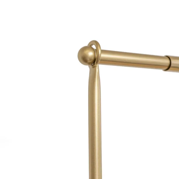 Metal Table Flower Arch Extendable Gold (125x110cmH)