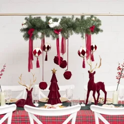 Metal Table Flower Arch Extendable Gold (125x110cmH)