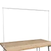 Metal Table Flower Arch Extendable White (125x110cmH)