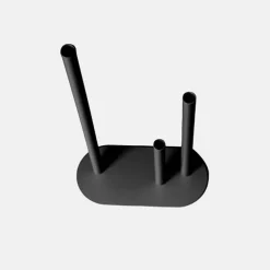 Metal Vase 3 Tubes Black (21x10x40cmH)