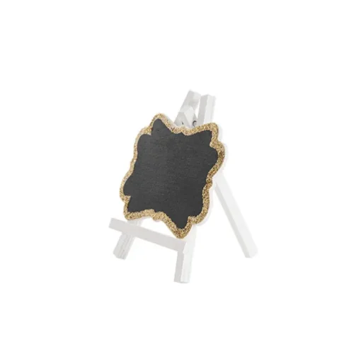 Mini Chalkboard Glitter Frame Gold Pack 6 (7x8cmH)