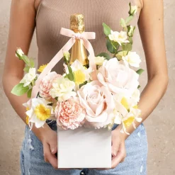 Mini Posy Box Gloss Autolock Base Pk25 White (13x12cmH)