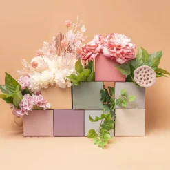 Mini Posy Box Matte Autolock Base Pk25 Sage (13x12cmH)