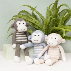 Monkey Louie Plush Soft Toy Baby Blue (40cmHT)