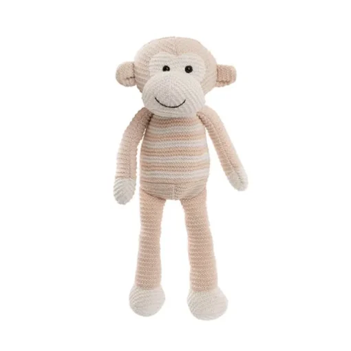 Monkey Louie Plush Soft Toy Baby Pink (40cmHT)