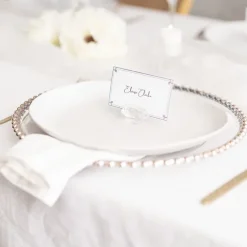 Name Card Holder Crystal Diamond Pack 4 Clear (40mmD)