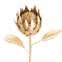 Native Protea Open Head Metallic Gold (63.5cmH)