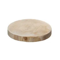 Natural Wood Timber Slice Round Brown (Approx. 25cmx3cmH)