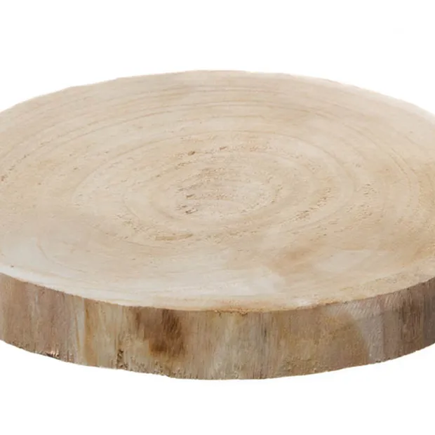 Natural Wood Timber Slice Round Brown (Approx. 25cmx3cmH)