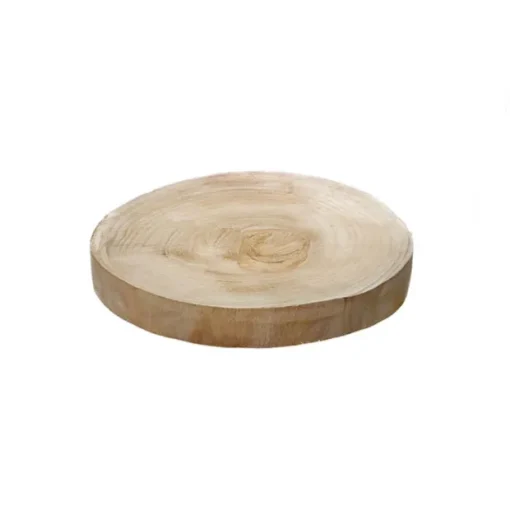Natural Wood Timber Slice Round Brown (Approx. 12cmx2.5cmH)