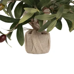 Olive Tree Burlap Jute Green (46cmH)