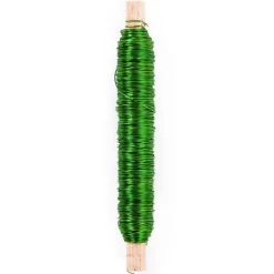Painted Metallic Wire 0.55mmx50m on Stick 100g Lime 23ga