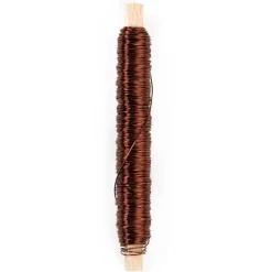 Painted Metallic Wire 0.55mmx50m on Stick 100g Brown 23ga