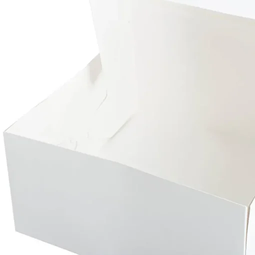 Patisserie Square Window Box 9" Deep White (240x240x120mmH)