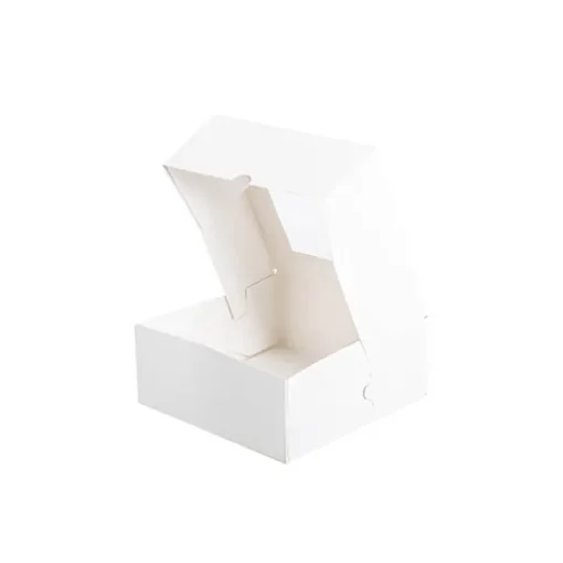 Patisserie Square Window Box 7" White (180x180x75mmH)