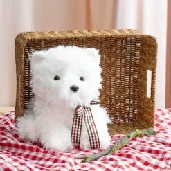 Paws the White Terrier Dog Plush Soft Toy White (30cmST)