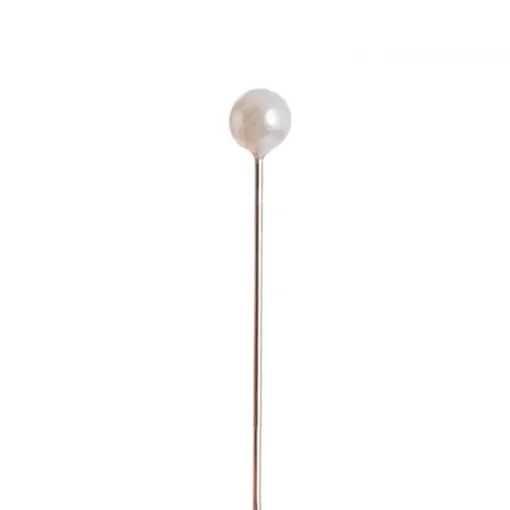Pearl Pins Round Head Bulk 100 Pack Cream (6mmx6.5cmH)