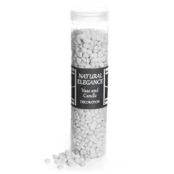 Pebbles Mini Dyed 5-15mm White (800gm Jar)