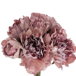 Peony Bouquet x 6 Heads Soft Purple (30.5cmH)
