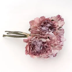 Peony Bouquet x 6 Heads Soft Purple (30.5cmH)