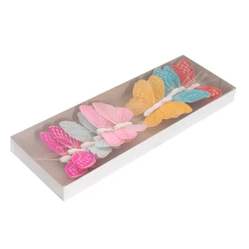 Pick Butterfly 10cm Assorted Set 1 Pack 12