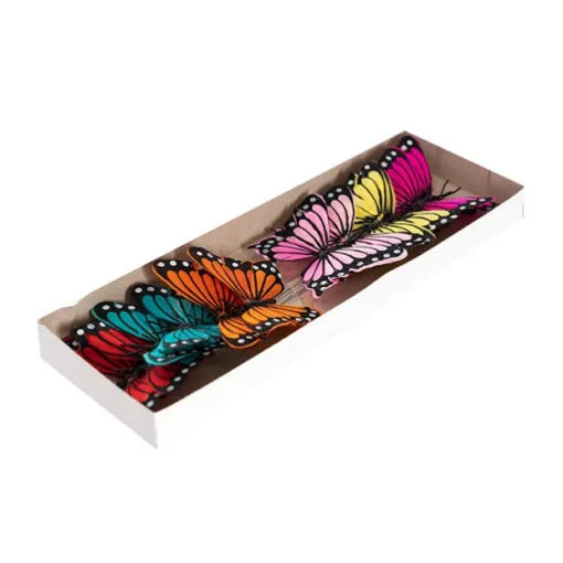 Pick Butterfly 10cm Assorted Set 3 Pack 12