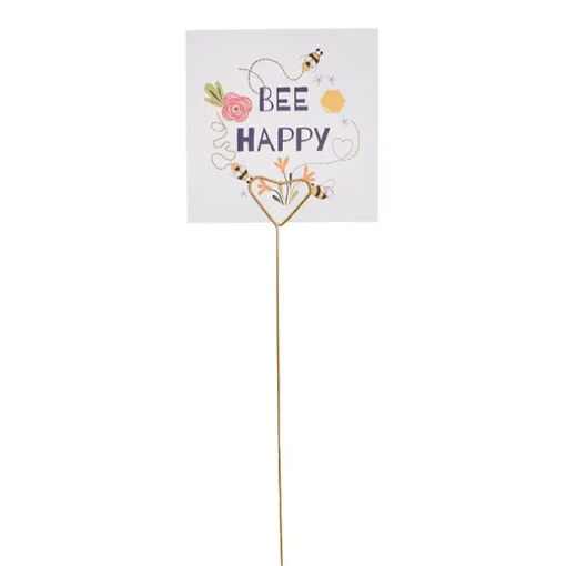 Pick Card Holder Metal Heart Gold Pack 10 (3.2cmx34cmL)