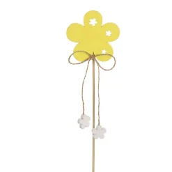 Pick Wooden Flowers Assorted Pack 12 (7cmx28cmH)