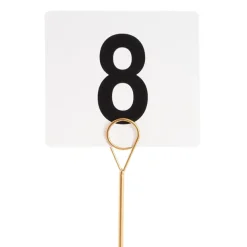 Place Card Table Number Holder Pack 3 Gold (15cmH)