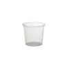 Plastic Container Round 850ml Single Clear (12Dx11cmH)