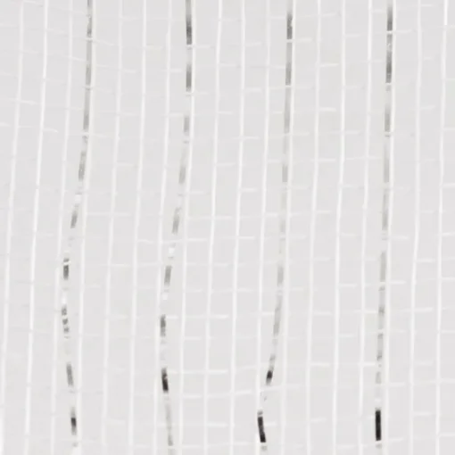 Plastic Mesh Narrow Roll Metallic White (25cmx9m)