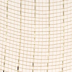 Plastic Mesh Narrow Roll Metallic Champagne (25cmx9m)