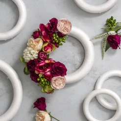 Polystyrene Wreath Full Round Edge (24.5Dx4cm) Pack 2