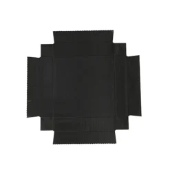 Posy Box Lid Medium Gloss Black Pack 5 (16.5x16.5x4cmH)