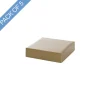 Posy Box Lid Mini Gloss Gold Pack 5 (14x14x3.5cmH)