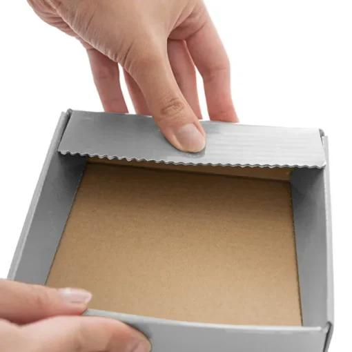 Posy Lid Mini Gloss Silver Pack 5 (14x14x3.5cmH)