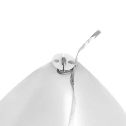 Pre Cut Balloon Ribbon with Clip Pk25 Metallic Silver (1.5m)